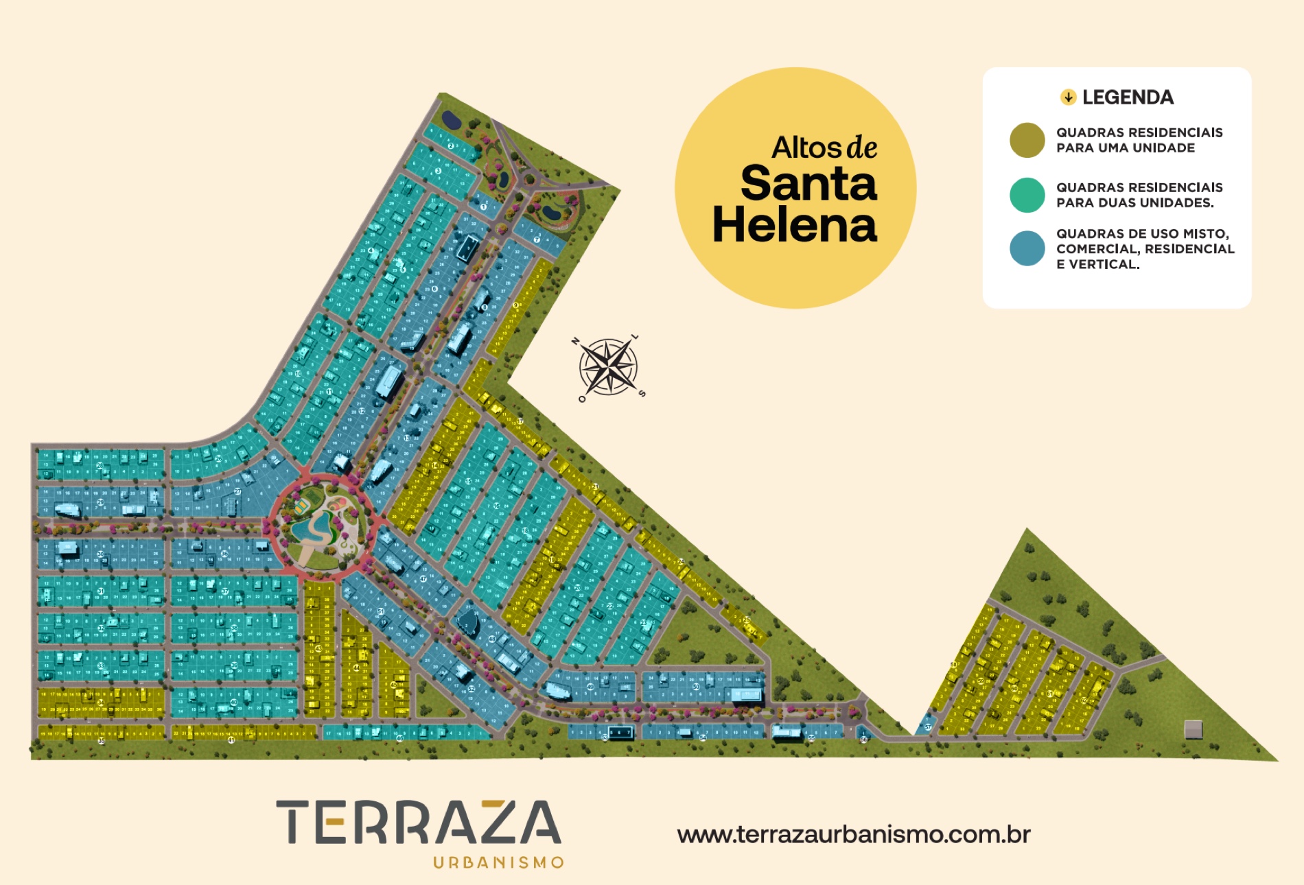 Implantação Altos de Santa Helena — mapa loteamento Tijucas SC