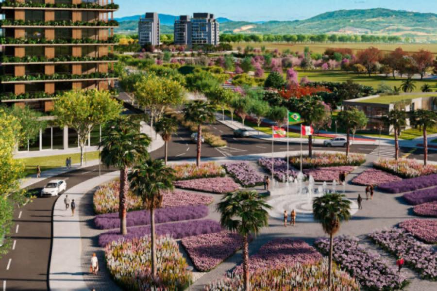 Praça das Águas Flores de Sal Tijucas